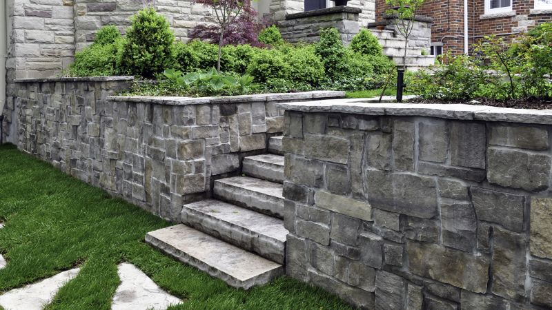 River Rock Retaining Wall